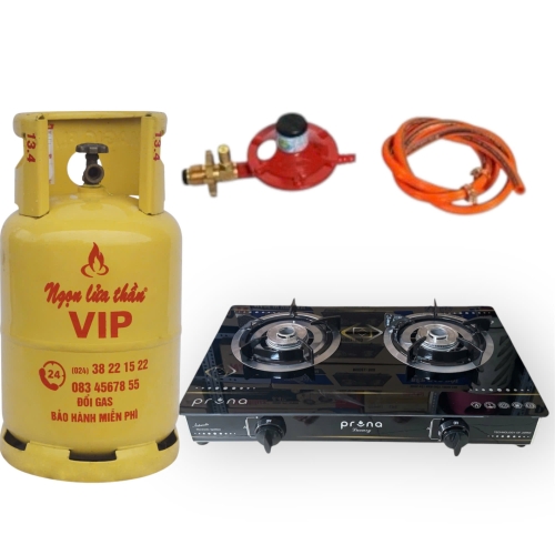 Bộ Bếp Gas Đôi Kính NEW 2025